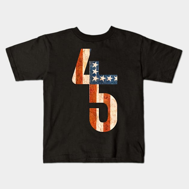 Resist 45 Impeach Donald Trump Kids T-Shirt by TheBlackCatprints